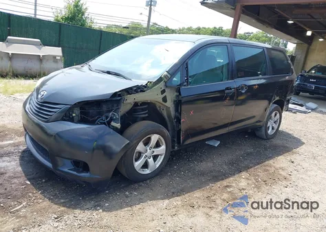 2014 Toyota Sienna L V6 7 Passenger из США, поврежденный, VIN 5TDZK3DC8ES463757